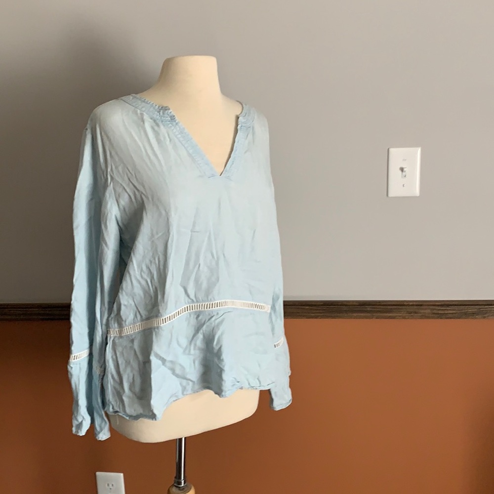 Anthropologie Bell Sleeve Top